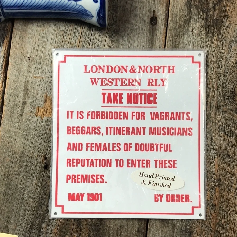 Vintage British Replica Signs - Four Total - Picture 8 of 10